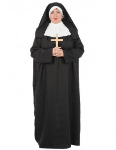 Femmes Adultes La Mère supérieure Religieux Prêtre Église costume robe fantaisie 