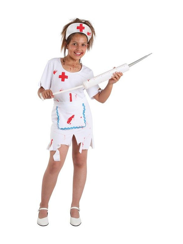 Disfraz enfermera halloween niña