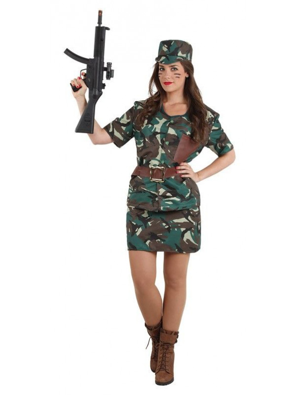 Disfraz de militar mujer