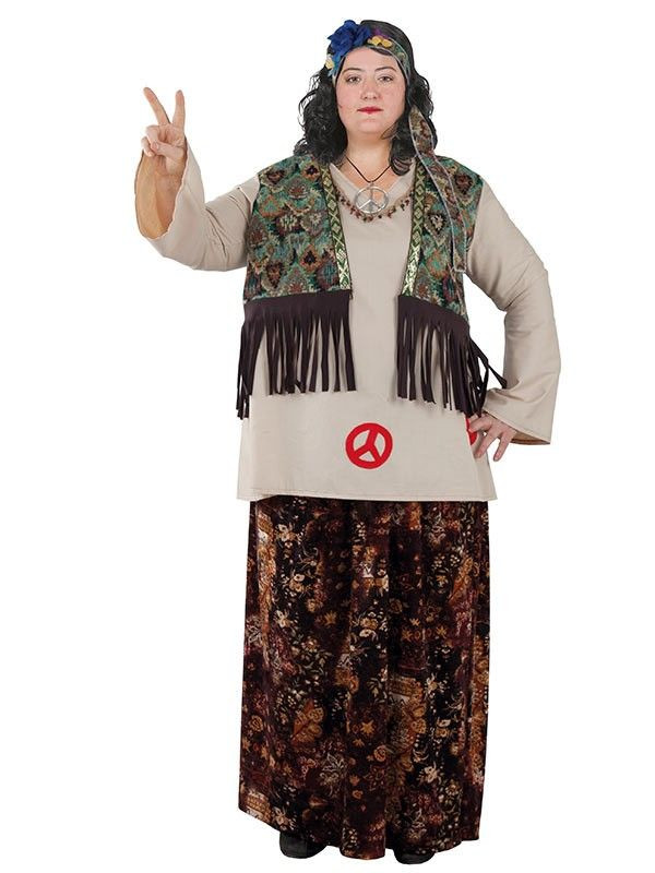 Costume Hippie pour Femme, Costume Carnaval Femme Hippie Vêtements