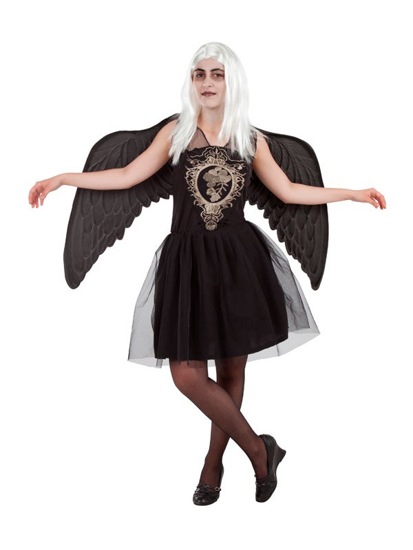 Déguisement Femme Ange Sombre - Taille au choix - Jour de Fête - Halloween  - Evènements