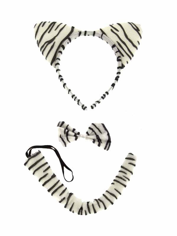 Set de Tigre blanc Oreilles et queue