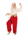 Costume de princesse rouge arabe pour enfants