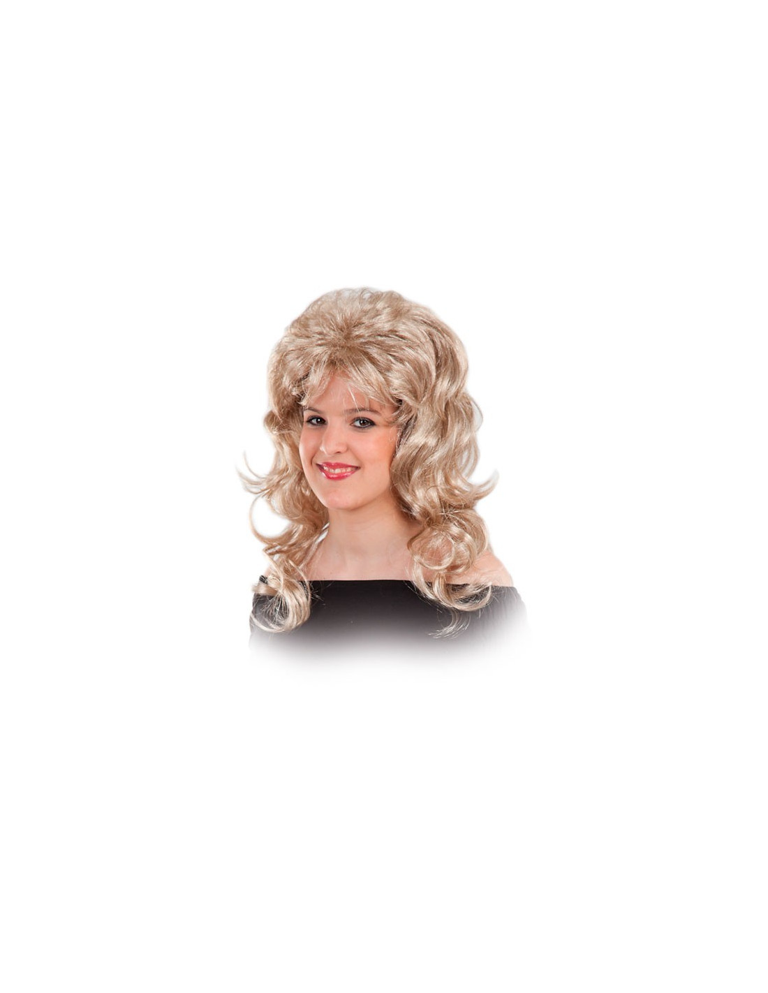 Perruque femme blonde années 80 avec bandeau : Deguise-toi, achat