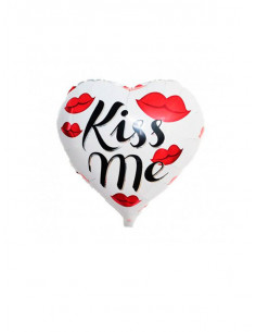 Composition de table Ballon Bulle transparent Kiss Saint-Valentin