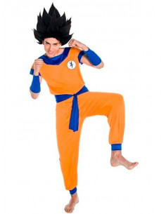 Coffret déguisement Super Saiyan Vegeta Dragon Ball enfant avec perruque Le  Deguisement.com