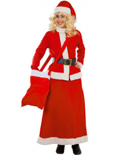 Costume De Noël Élégant Manteau Long Rouge, Joli Petit Chaperon