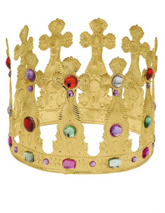 Déguisement Adulte Reine Couronne Reine King à Bijoux Couronne Neuf Fg