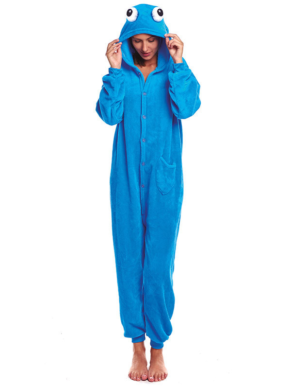 Déguisement pyjama Monstre bleu adulte -Déguisements Bacanal