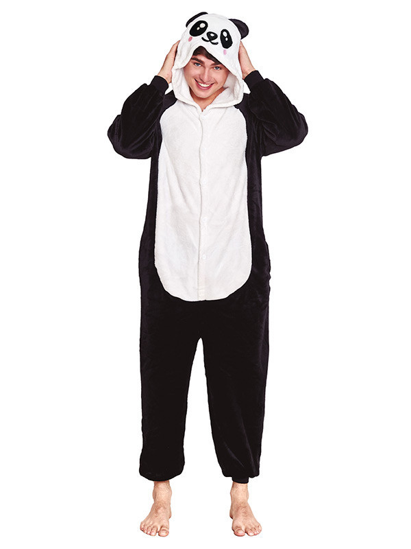 Déguisement pyjama d'Ours Panda adulte -Déguisements Bacanal