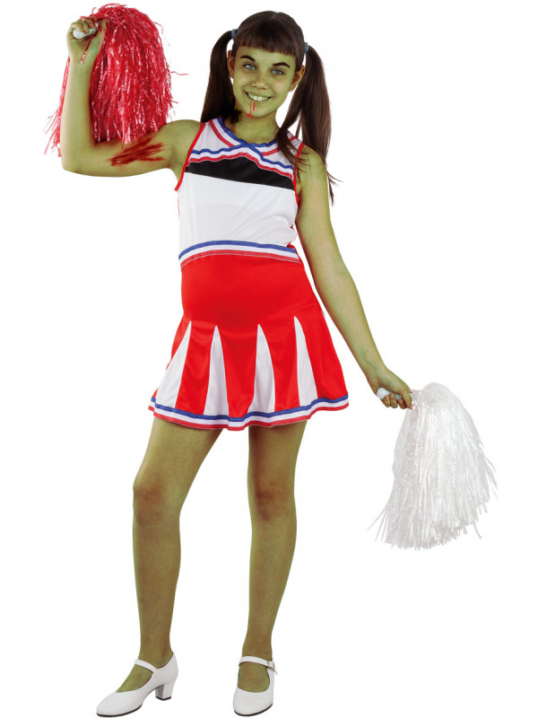 Costume de pom-pom girl taille 40/42 - Rouge/Blanc - Costume de