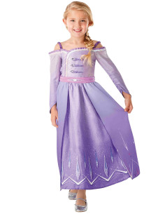 Costume Disney La Reine des neiges 2 Elsa, tout-petits et enfants, robe de  reine bleu, tailles variées