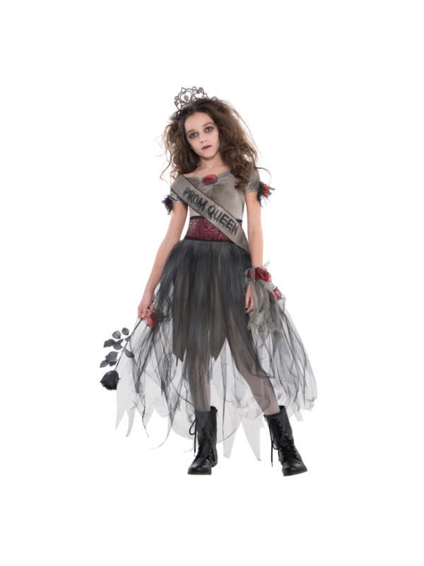 Costume de reine du bal de fin d'année Zombie