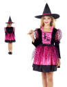 Costume de sorcière fuchsia pour enfants