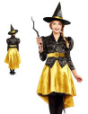 Costume de sorcière dorée pour enfants