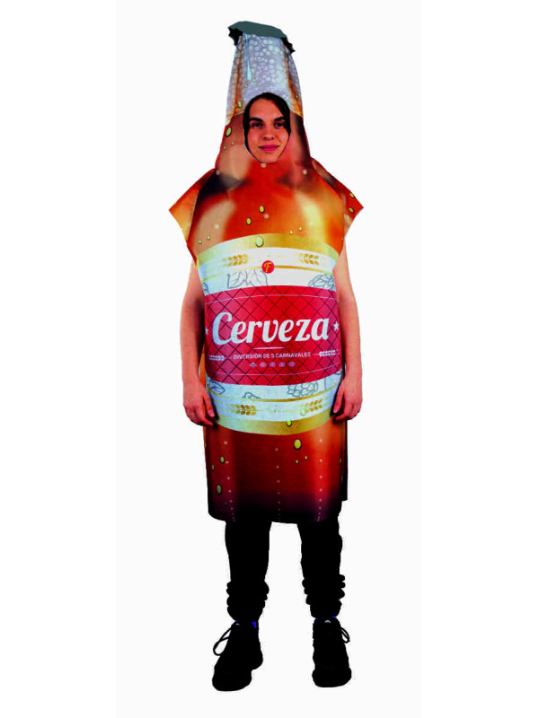 Costume de bouteille de bière pour adultes