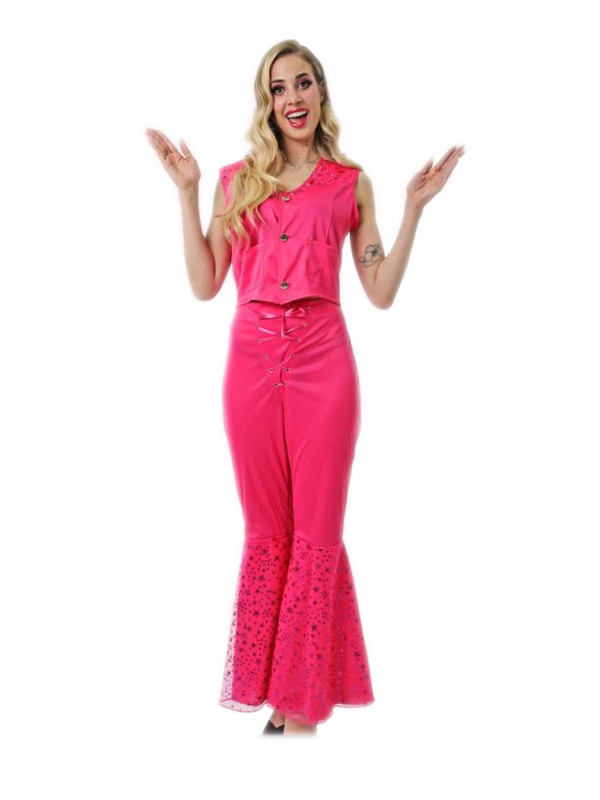 Costume de cowgirl rose Barbie pour femmes