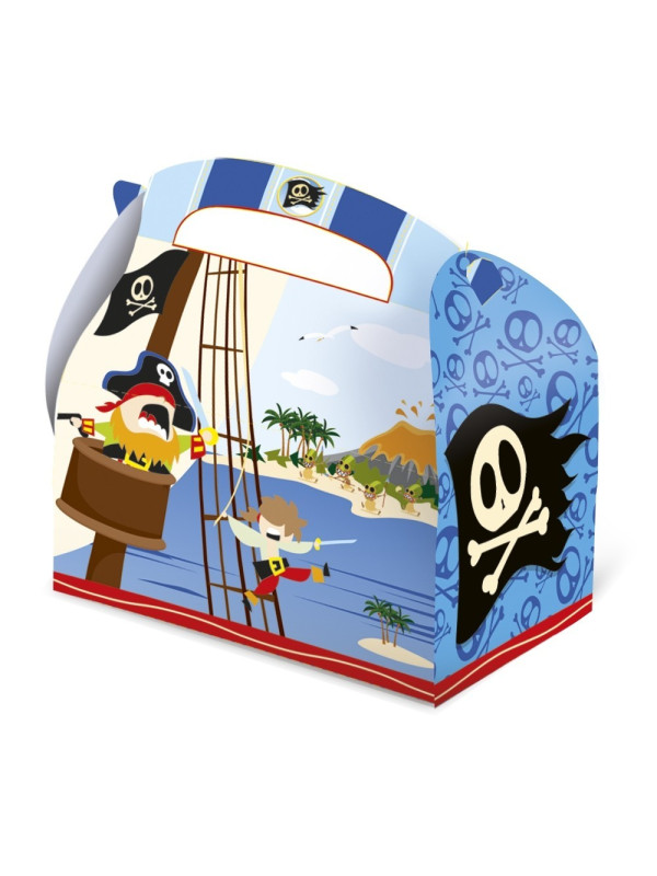 Étui cartonné anniversaire bateau pirate