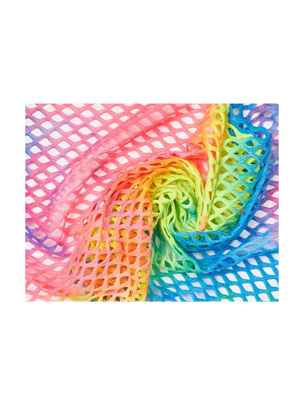 Tissu filet multicolore