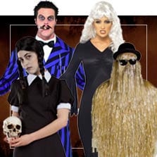 Perruque Mercredi Addams femme pour halloween - déguiz-fêtes